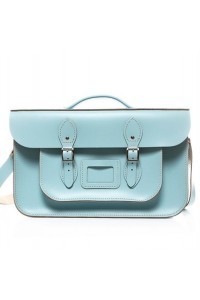 Torba listonoszka skórzana BABY BLUE OX19 - 