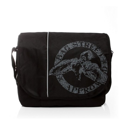 Torba szkolna męska na ramię czarna HAWK -  Torba szkolna męska na ramię czarna HAWK -