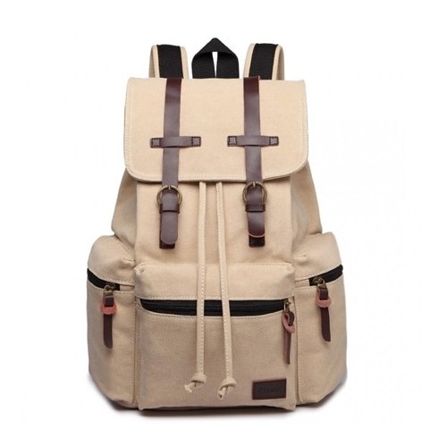 Plecak męski vintage miejski Beżowy KN35 - 