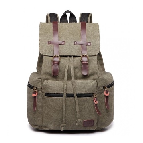 Plecak RETRO damski hipster Zielony KN31 - 