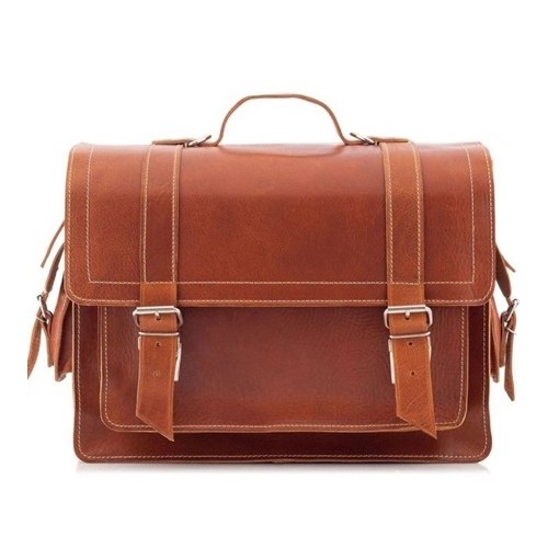 Plecak torba 2w1 skórzany vintage brąz BR91 - 