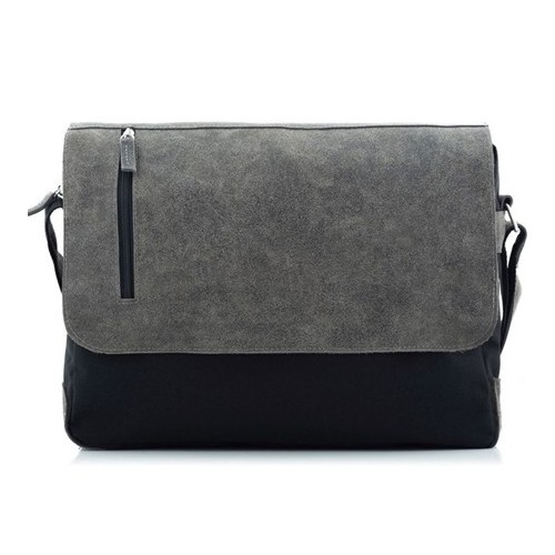 Torba miejska do PRACY SKÓRZANA szara BV17 - 