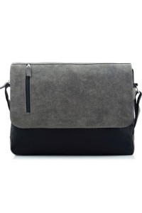 Torba miejska do PRACY SKÓRZANA szara BV17 - 
