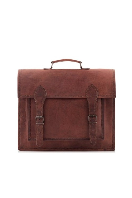 Torba skórzana vintage brąz Outlander BH75 -