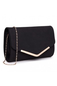 Torebka wieczorowa na łańcuszku czarna Lena - 