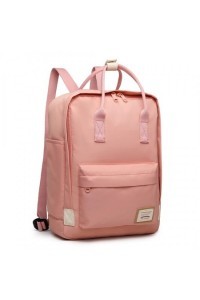 Pudrowy plecak vintage damski KN02 - 