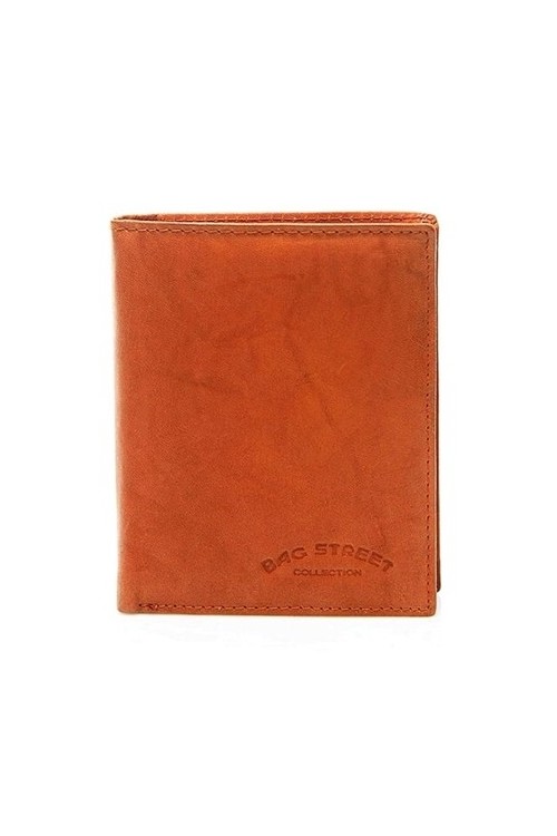 Duży portfel męski ze skóry rudy C70 - 