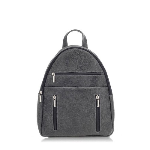 Szary Plecak Damski Zamszowy Vintage BV10 - 