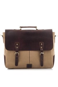 Beżowa Torba Vintage na Laptopa 15,6 BF92 - 