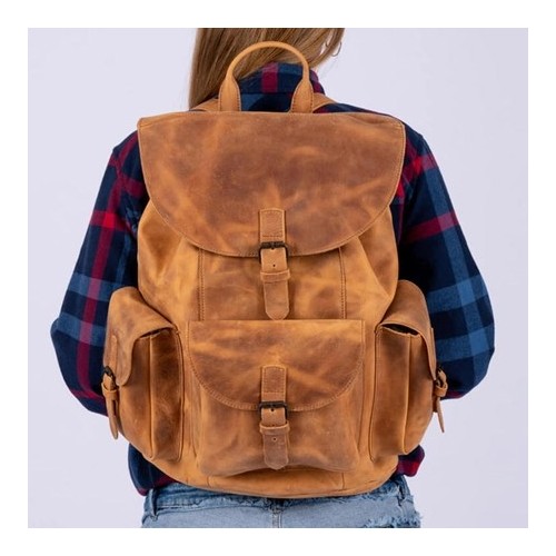 Plecak Skórzany Damski Camel Outlander BT33 - 