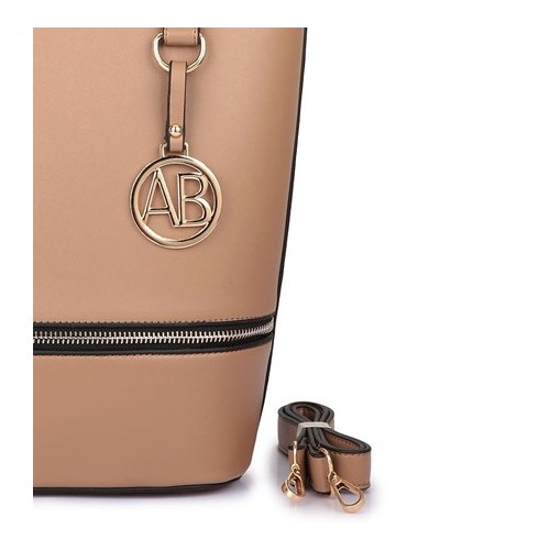Torba shopper bag elegance Alexa Nude - 