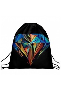 Worek plecak z nadrukiem Diamond Colors A4 - 