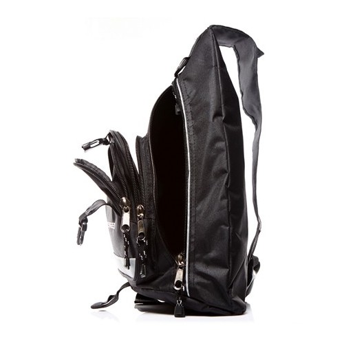 Plecak jednoramienny sportowy czarny 95BS - 