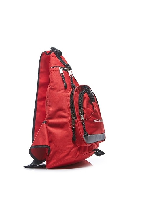 Plecak jednoramienny sportowy czerwony 95BS -