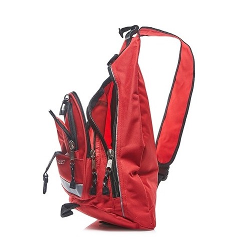 Plecak jednoramienny sportowy czerwony 95BS - 