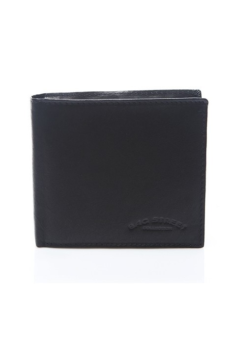 Skórzany męski portfel duży czarny C65 - 