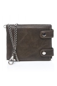 Portfel męski z łańcuchem brązowy Wild R77 - 