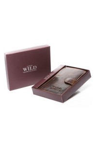 Duży portfel skórzany męski czarny Wild G90 - 