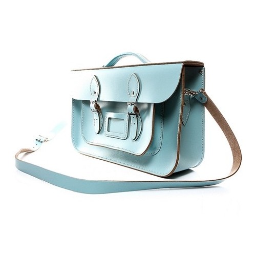 Torba listonoszka skórzana BABY BLUE OX19 - 
