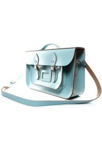 Torba listonoszka skórzana BABY BLUE OX19 - 