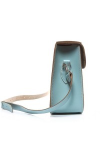 Torba listonoszka skórzana BABY BLUE OX19 - 