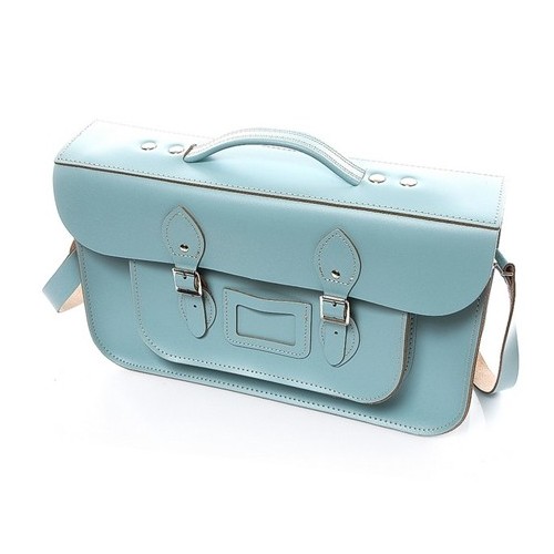 Torba listonoszka skórzana BABY BLUE OX19 - 