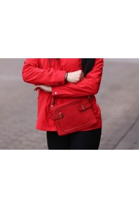 Mini torebka listonoszka czerwona ANYKS - 
