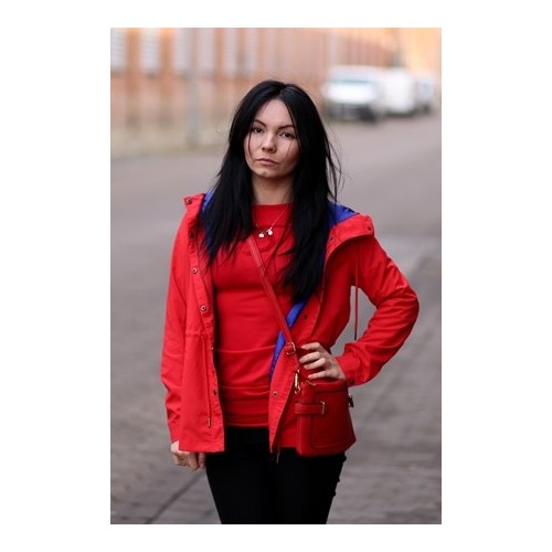 Mini torebka listonoszka czerwona ANYKS - 