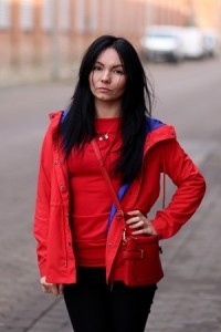 Mini torebka listonoszka czerwona ANYKS - 