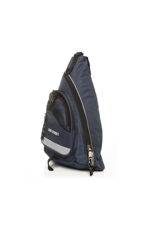 Plecak jednoramienny sportowy granatowy 95BS -