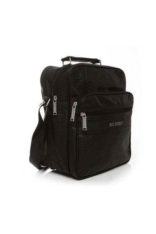 Raportówka skórzana męska czarna FORD B6 -