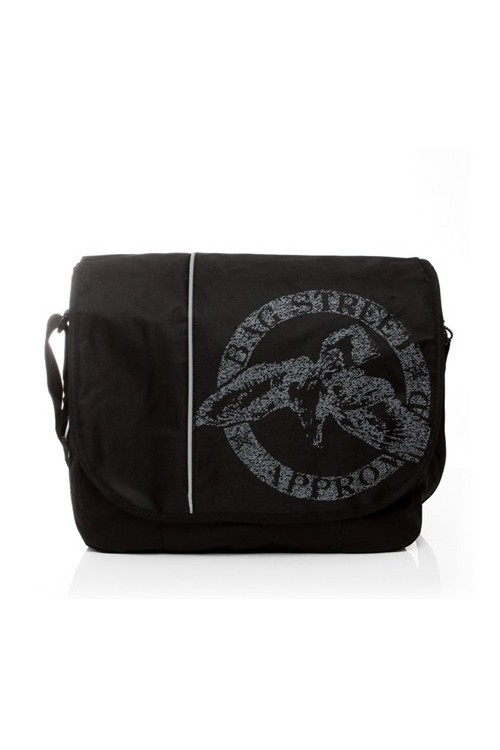 Torba szkolna męska na ramię czarna HAWK -