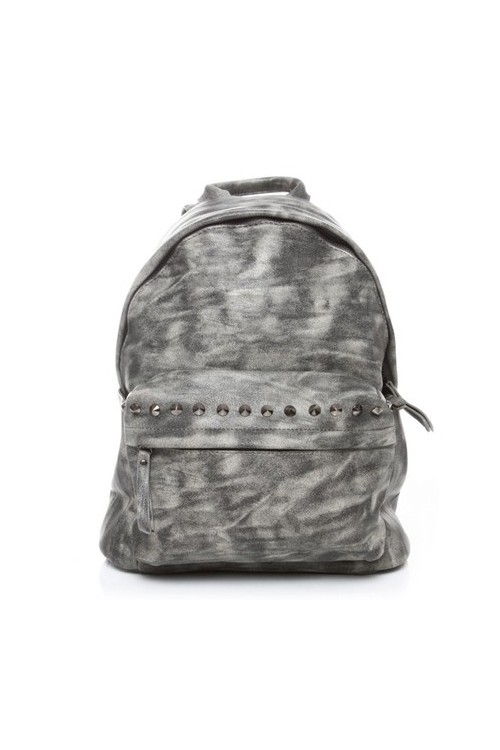 Plecak szary ćwieki w stylu vintage 20GZ -