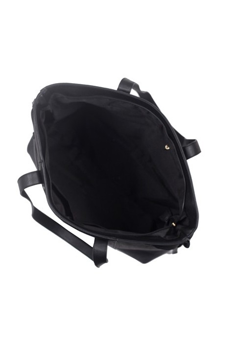 Czarna torebka shopper bag z frędzlami CRUZ - 