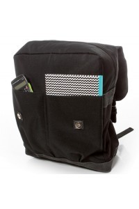 Czarny plecak skórzany na laptopa 14" BV29 - 