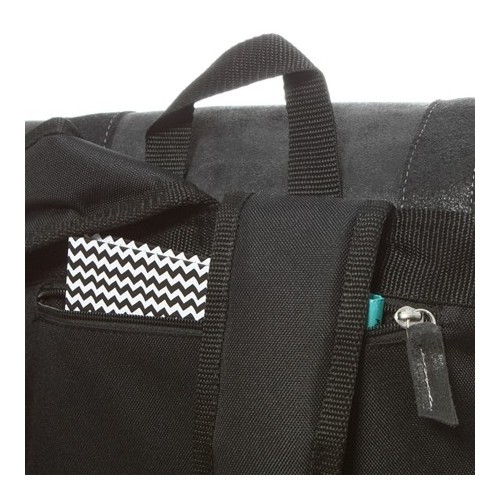 Czarny plecak skórzany na laptopa 14" BV29 - 