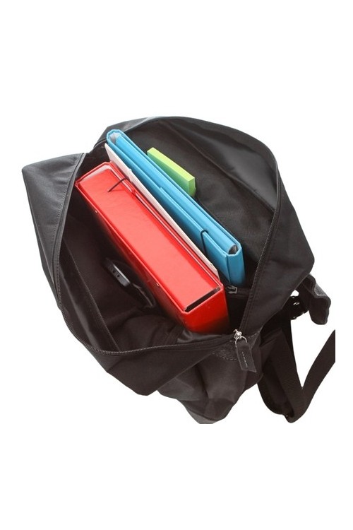 Czarny plecak skórzany na laptopa 14" BV29 -