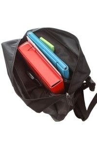 Czarny plecak skórzany na laptopa 14" BV29 - 