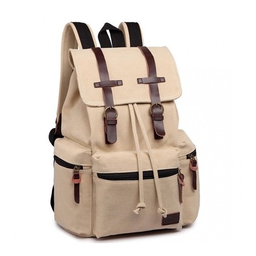 Plecak męski vintage miejski Beżowy KN35 - 