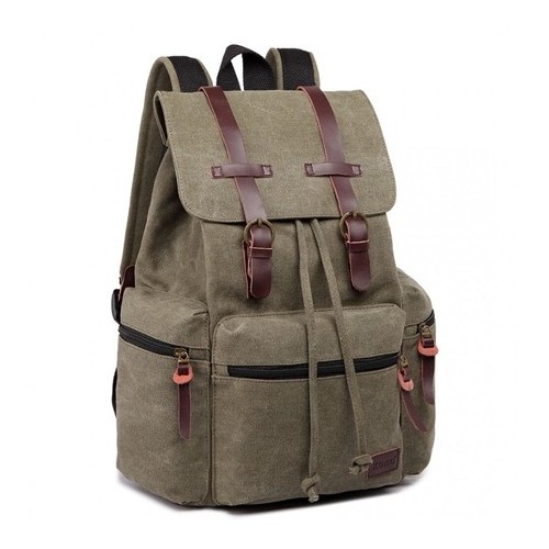 Plecak RETRO damski hipster Zielony KN31 - 