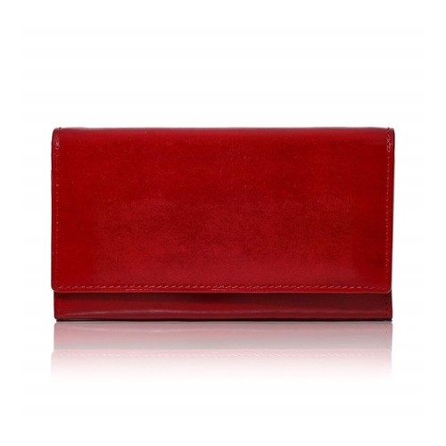 Czerwony portfel damski skórzany MID BW53 - 