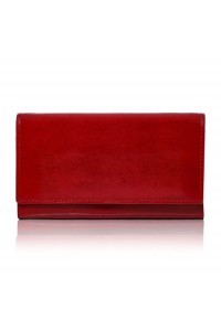 Czerwony portfel damski skórzany MID BW53 - 