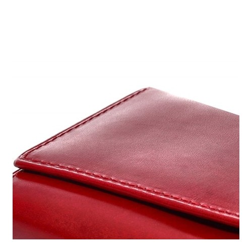 Czerwony portfel damski skórzany MID BW53 - 