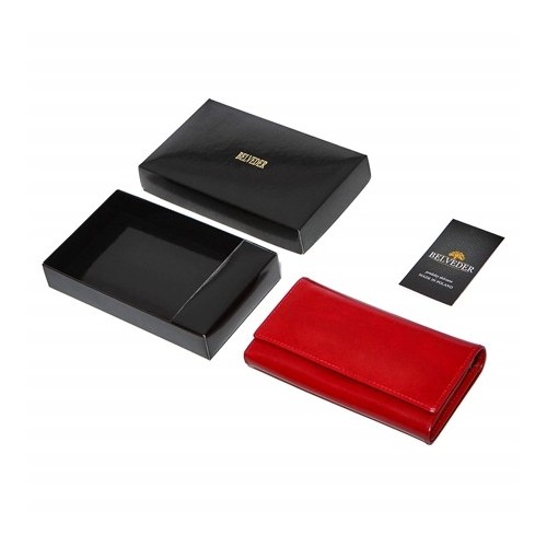 Czerwony portfel damski skórzany MID BW53 - 