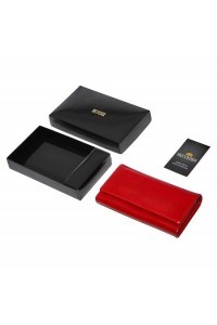 Czerwony portfel damski skórzany MID BW53 - 