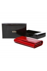 Czerwony portfel damski skórzany MID BW53 - 