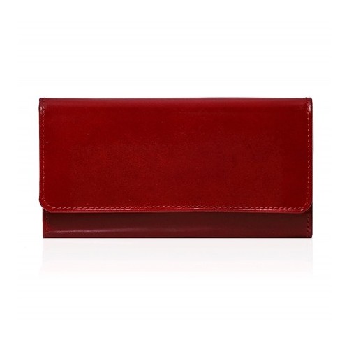 Duży portfel damski skórzany czerwony BW59 - 