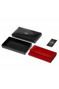 Duży portfel damski skórzany czerwony BW59 - 