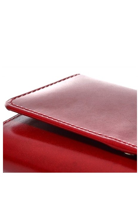 Duży portfel damski skórzany czerwony BW59 - 