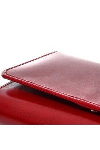 Duży portfel damski skórzany czerwony BW59 - 